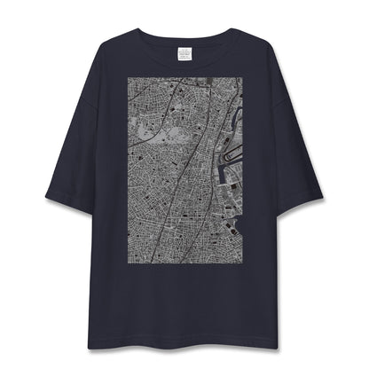 【大森（東京都）】地図柄ビッグシルエットTシャツ