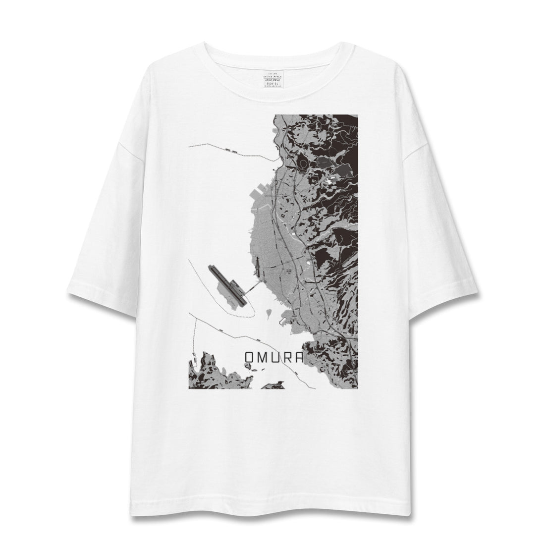 【大村(長崎県)】地図柄ビッグシルエットTシャツ