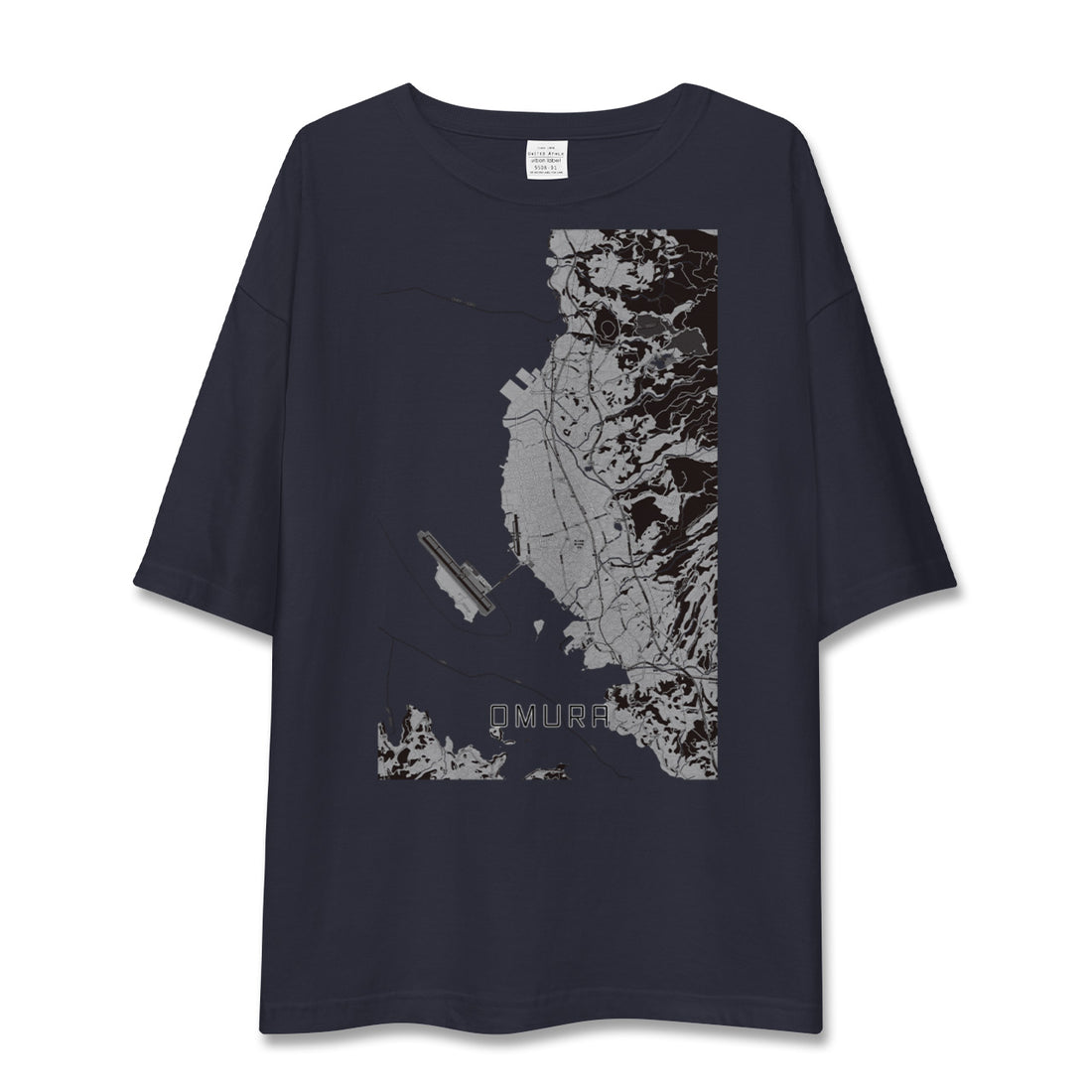 【大村(長崎県)】地図柄ビッグシルエットTシャツ