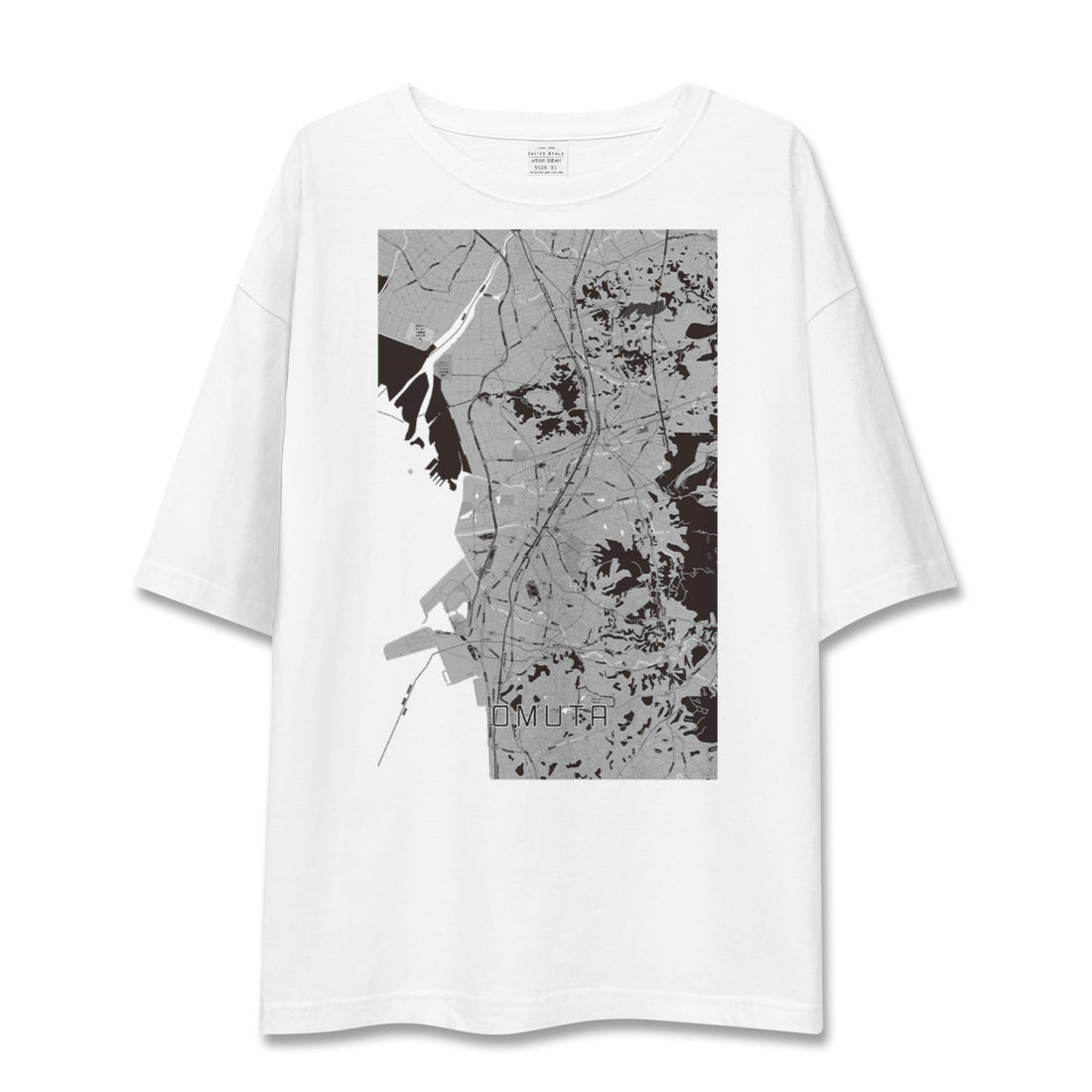 【大牟田(福岡県)】地図柄ビッグシルエットTシャツ