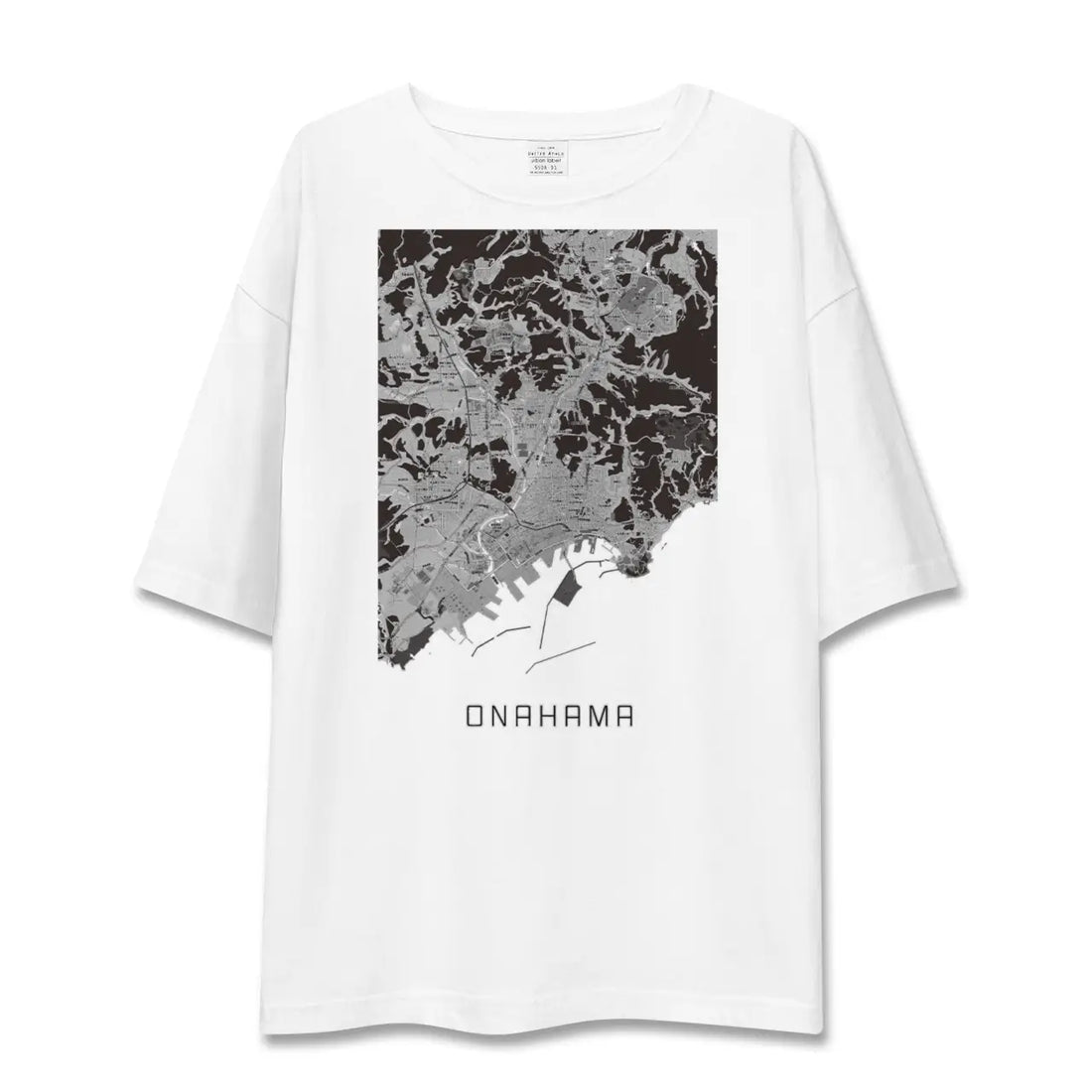 【小名浜(福島県)】地図柄ビッグシルエットTシャツ