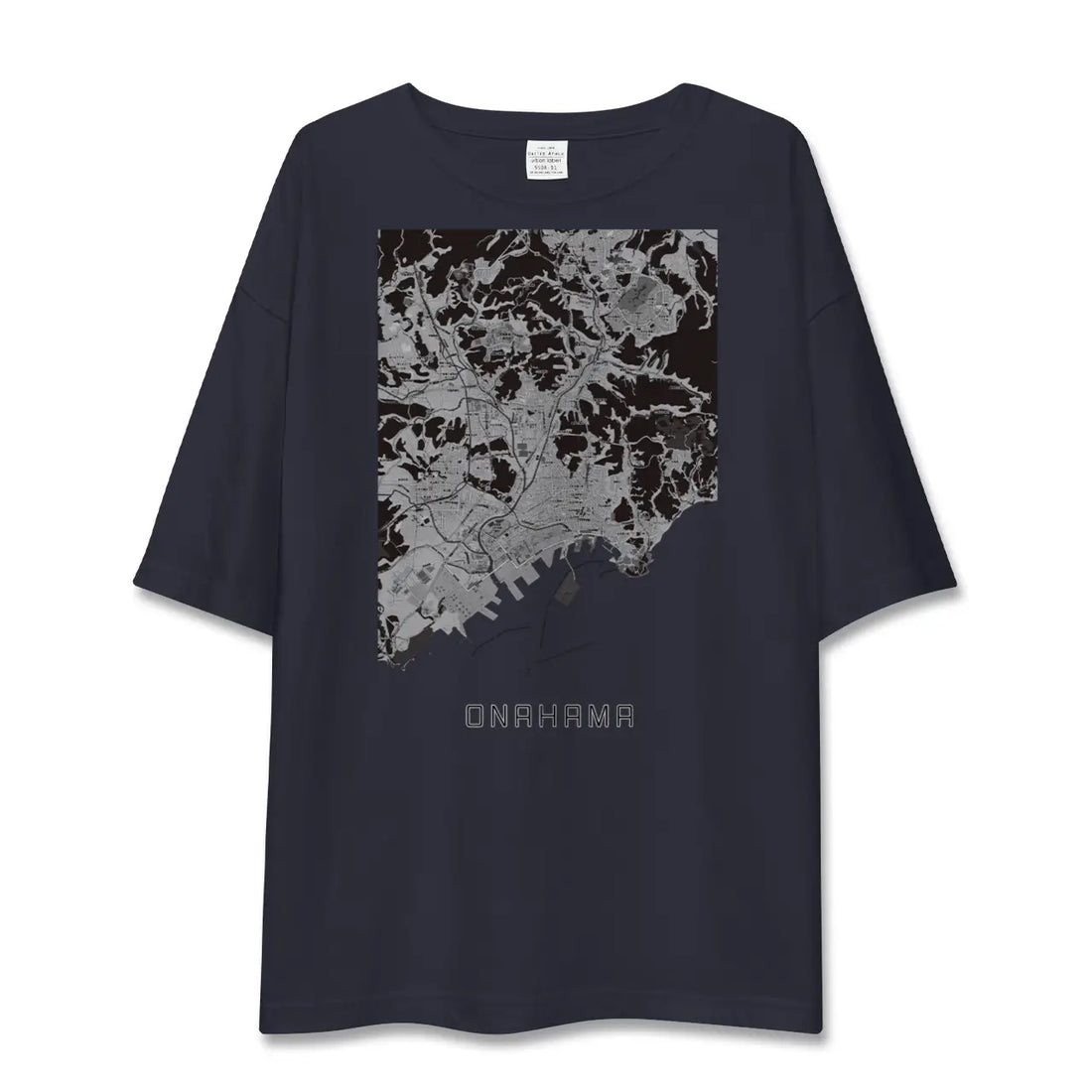 【小名浜（福島県）】地図柄ビッグシルエットTシャツ