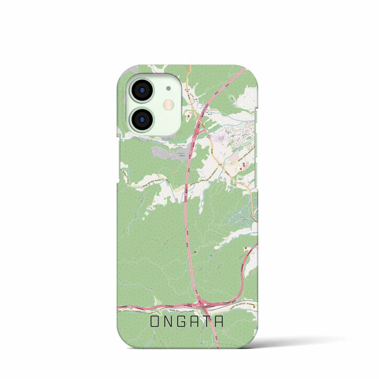 【恩方】地図柄iPhoneケース（バックカバータイプ・ナチュラル）iPhone 12 mini 用