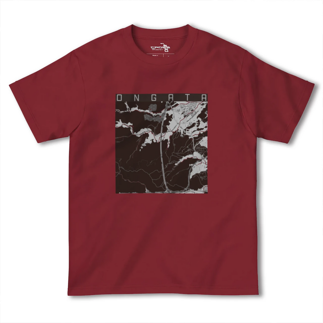 【恩方(東京都)】地図柄ヘビーウェイトTシャツ