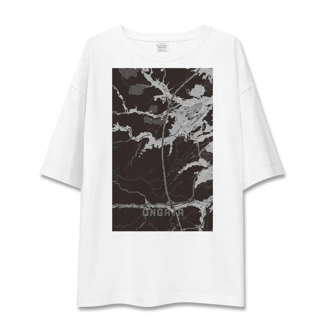 【恩方(東京都)】地図柄ビッグシルエットTシャツ