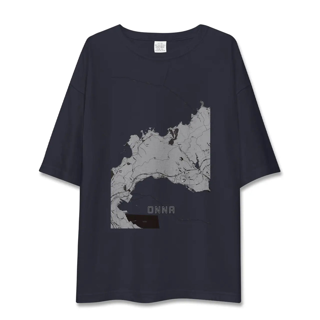【恩納（沖縄県）】地図柄ビッグシルエットTシャツ