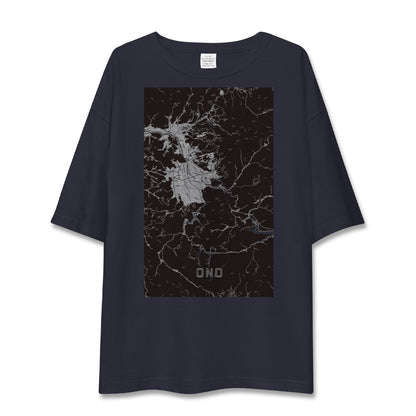 【大野（福井県）】地図柄ビッグシルエットTシャツ