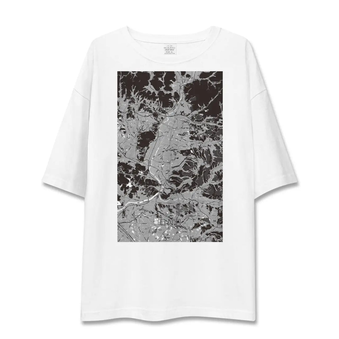 【小野（兵庫県）】地図柄ビッグシルエットTシャツ
