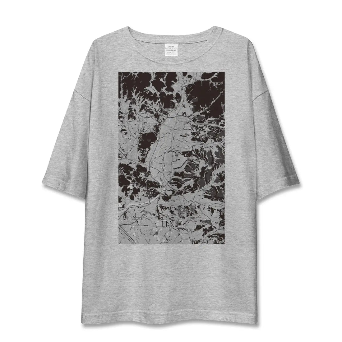 【小野（兵庫県）】地図柄ビッグシルエットTシャツ