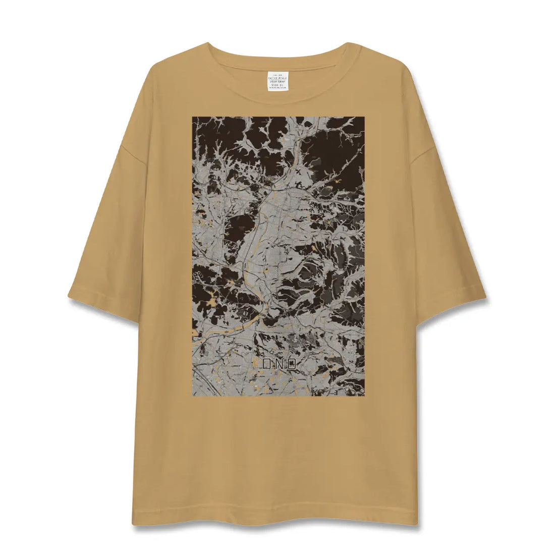 【小野(兵庫県)】地図柄ビッグシルエットTシャツ
