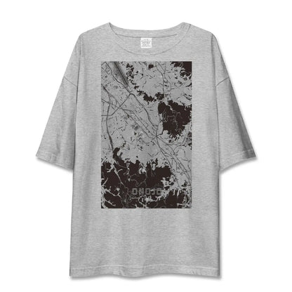 【大野城（福岡県）】地図柄ビッグシルエットTシャツ