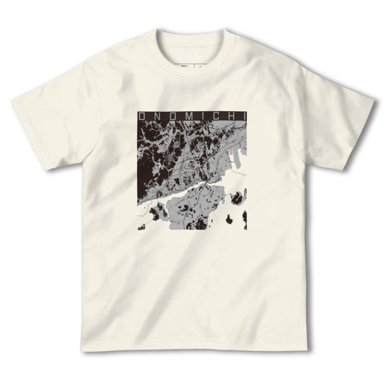 【尾道（広島県）】地図柄ヘビーウェイトTシャツ