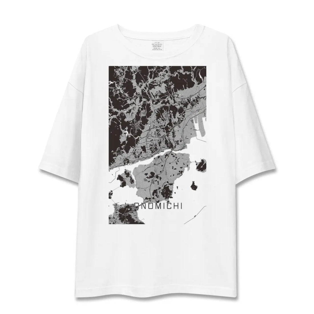 【尾道(広島県)】地図柄ビッグシルエットTシャツ