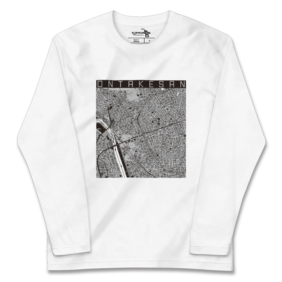 【御嶽山(東京都)】地図柄ロングスリーブTシャツ
