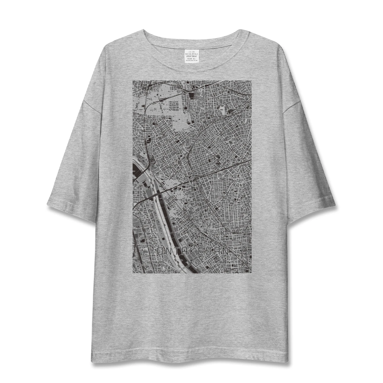 【御嶽山（東京都）】地図柄ビッグシルエットTシャツ