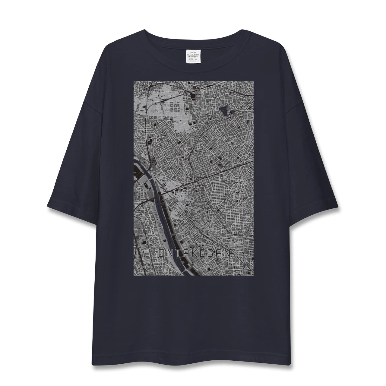 【御嶽山（東京都）】地図柄ビッグシルエットTシャツ