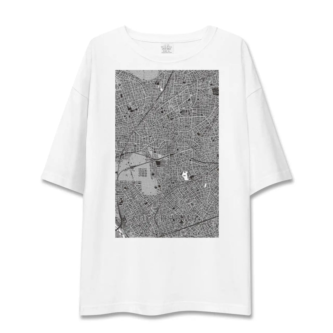 【大岡山(東京都)】地図柄ビッグシルエットTシャツ