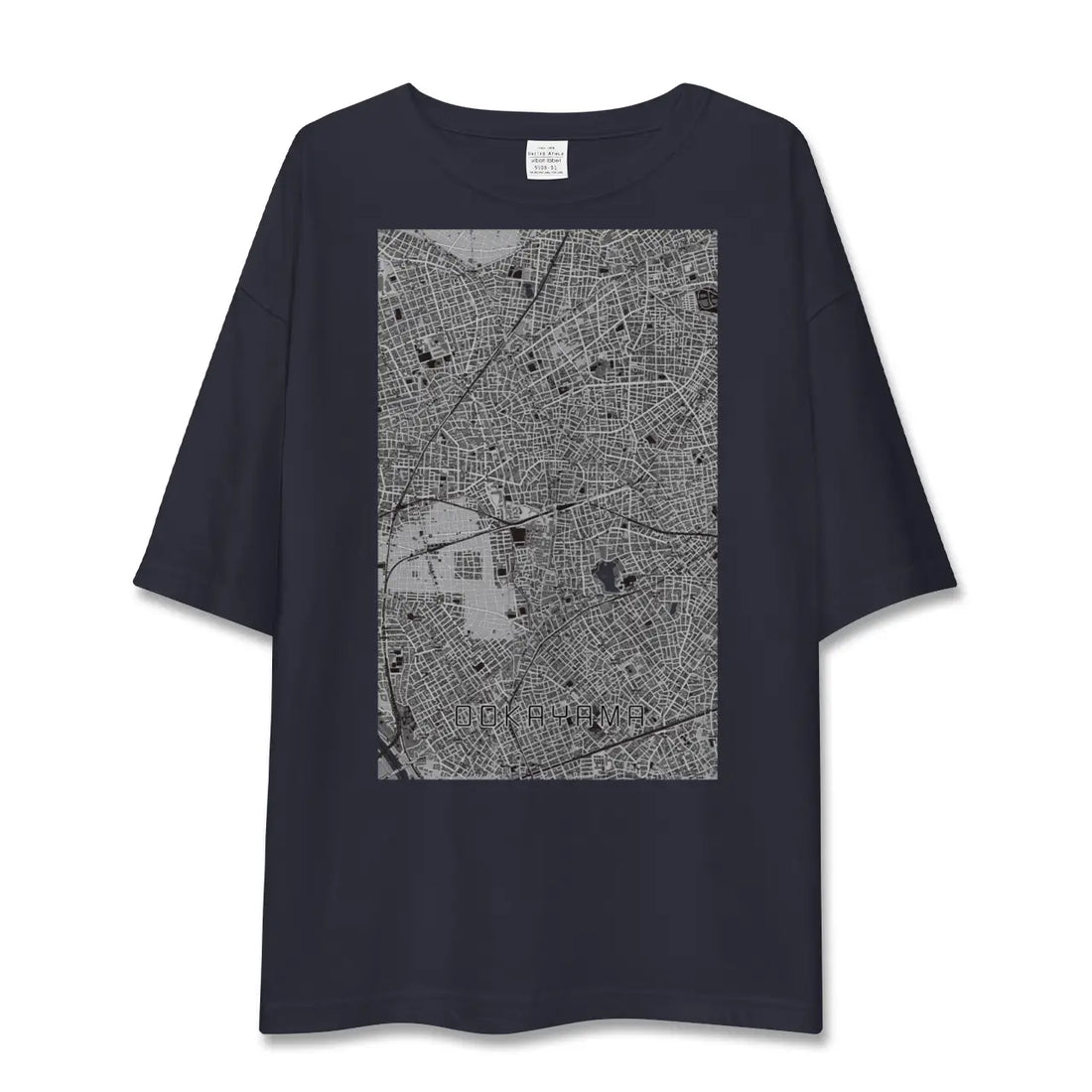 【大岡山（東京都）】地図柄ビッグシルエットTシャツ