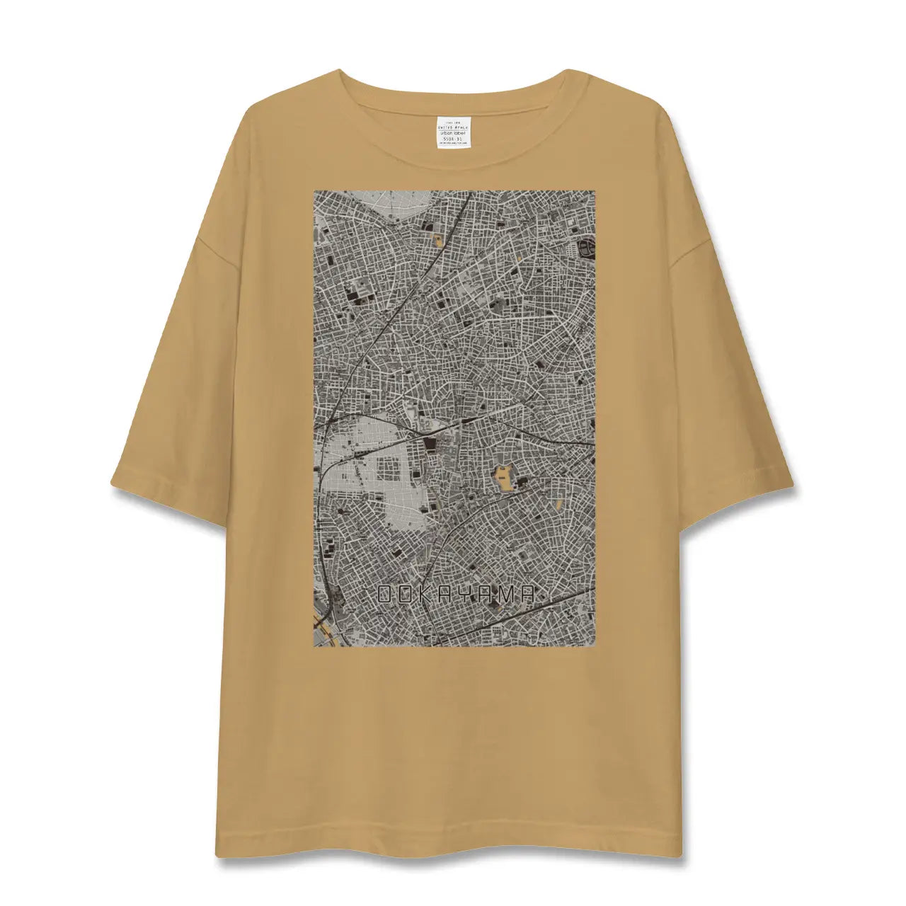 【大岡山（東京都）】地図柄ビッグシルエットTシャツ