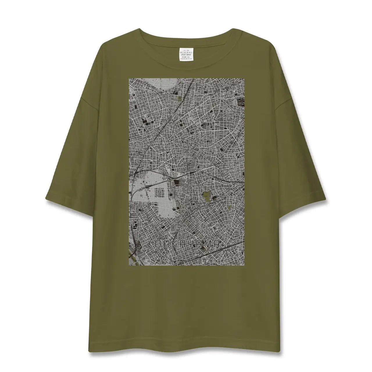 【大岡山（東京都）】地図柄ビッグシルエットTシャツ