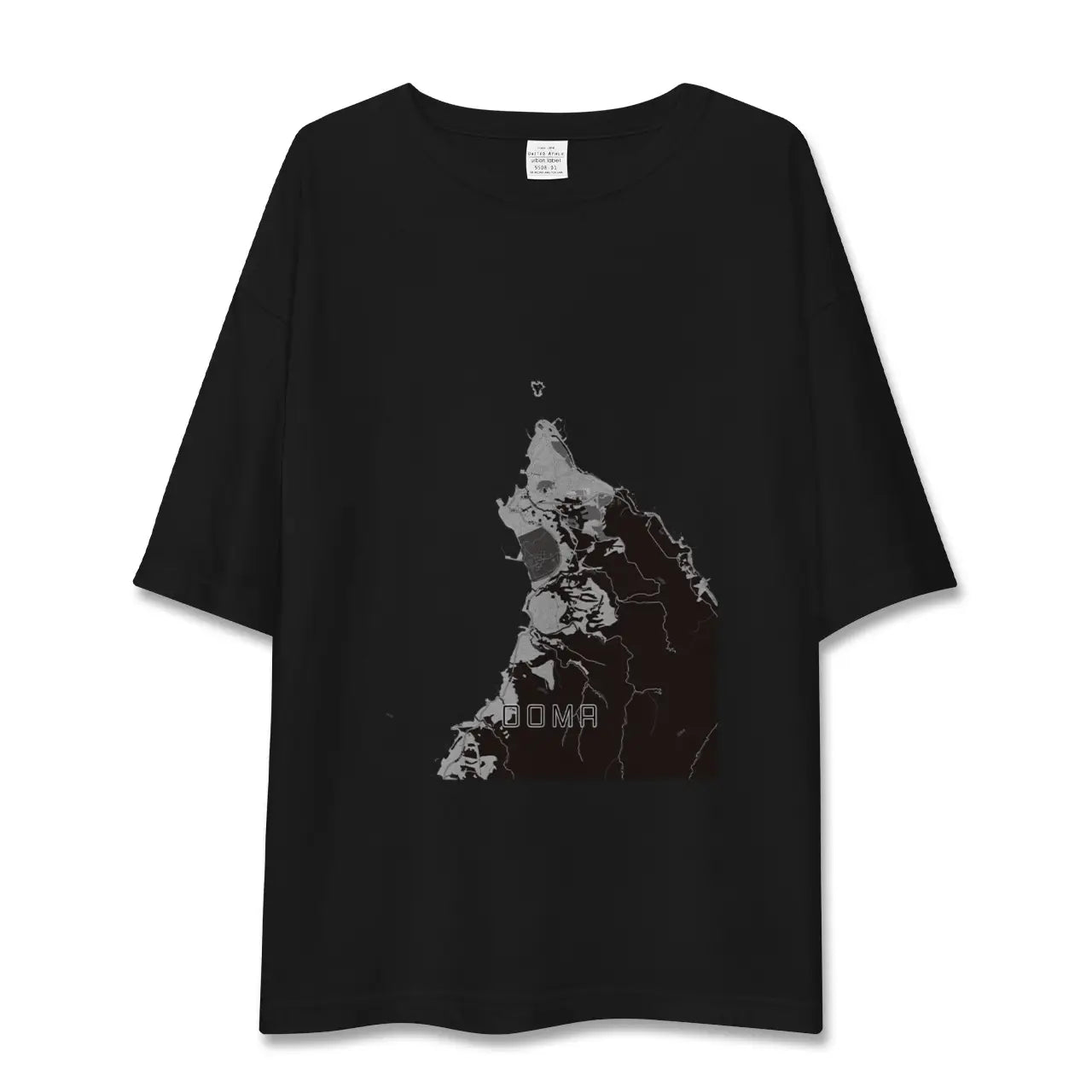【大間（青森県）】地図柄ビッグシルエットTシャツ