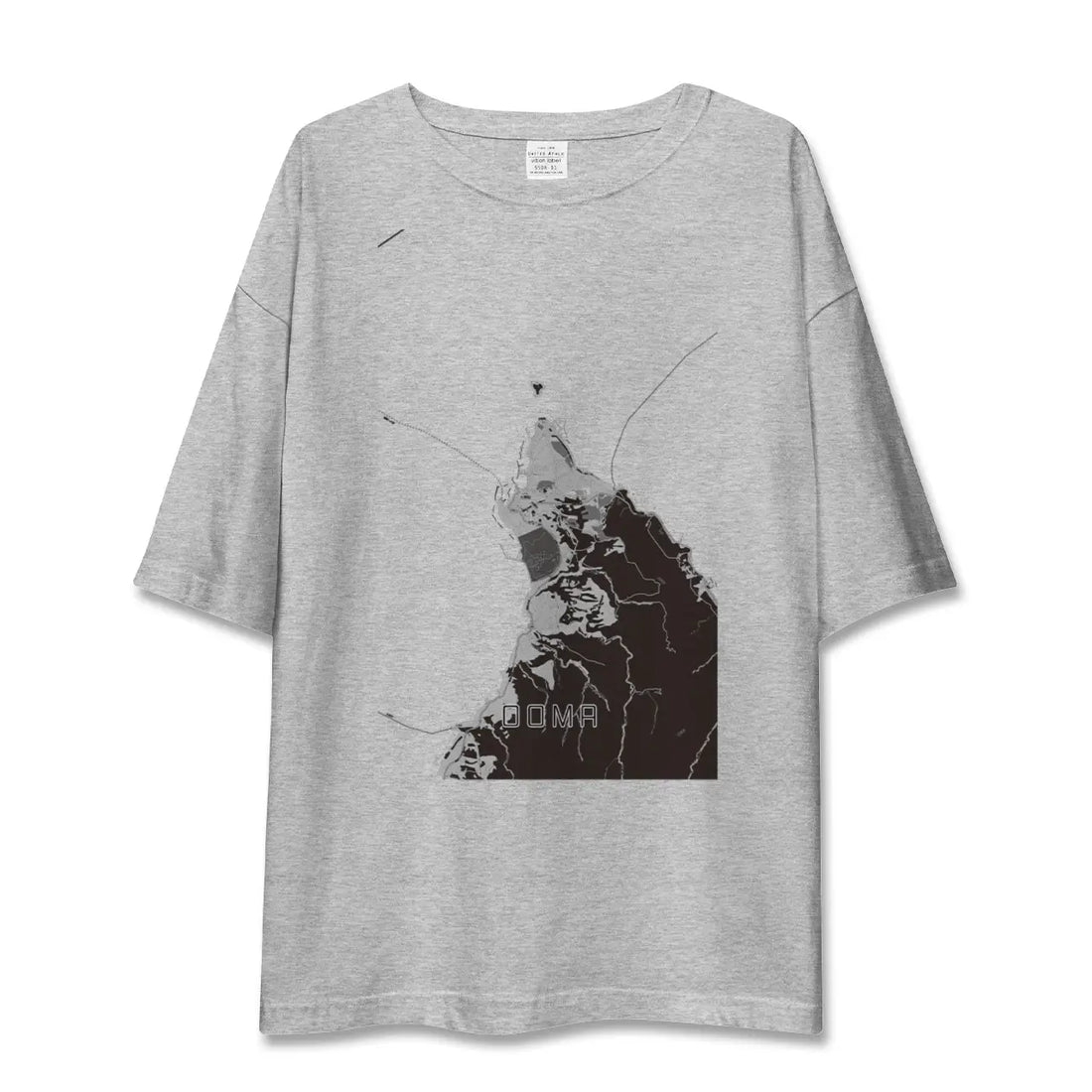 【大間(青森県)】地図柄ビッグシルエットTシャツ