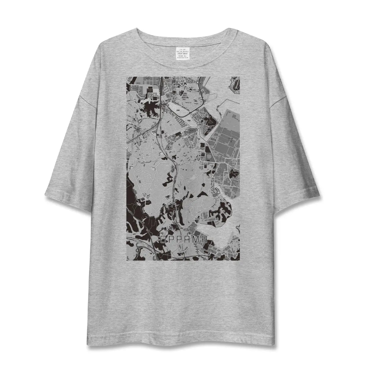 【追浜（神奈川県）】地図柄ビッグシルエットTシャツ
