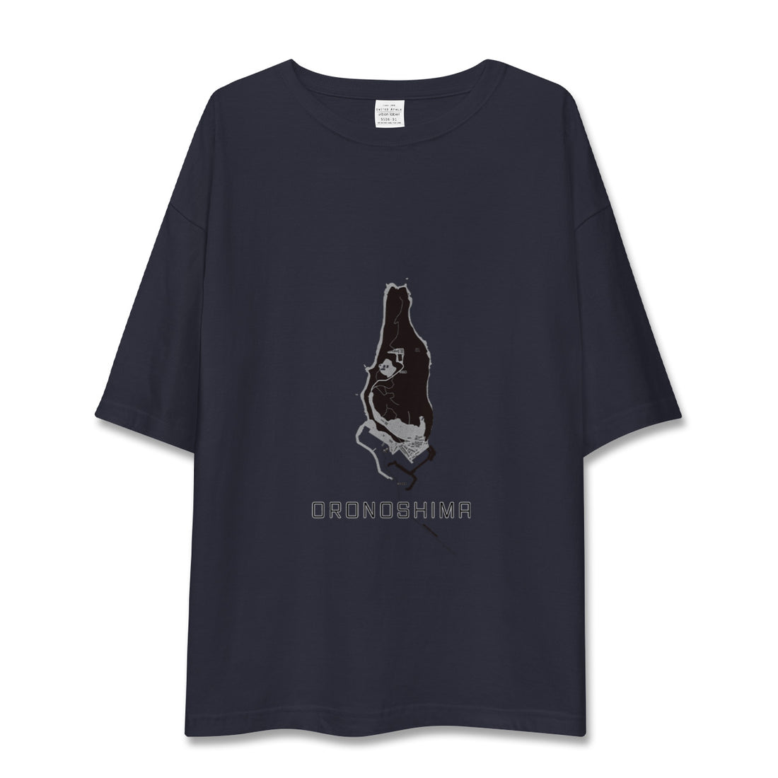 【小呂島（福岡県）】地図柄ビッグシルエットTシャツ