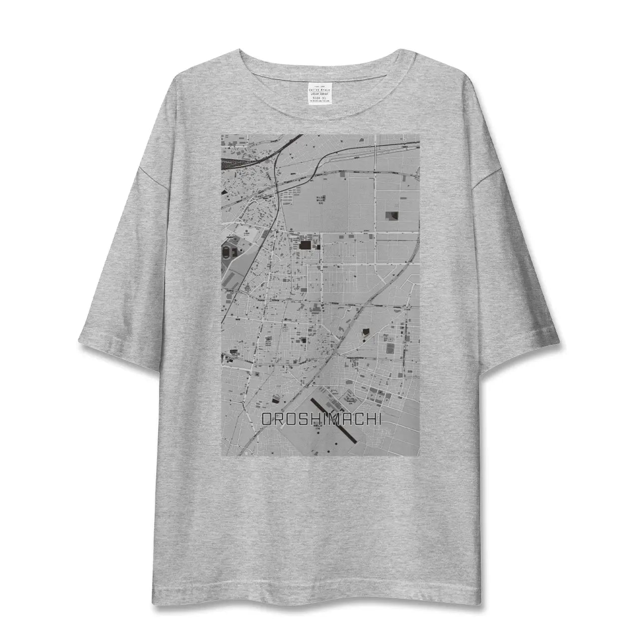 【卸町（宮城県）】地図柄ビッグシルエットTシャツ