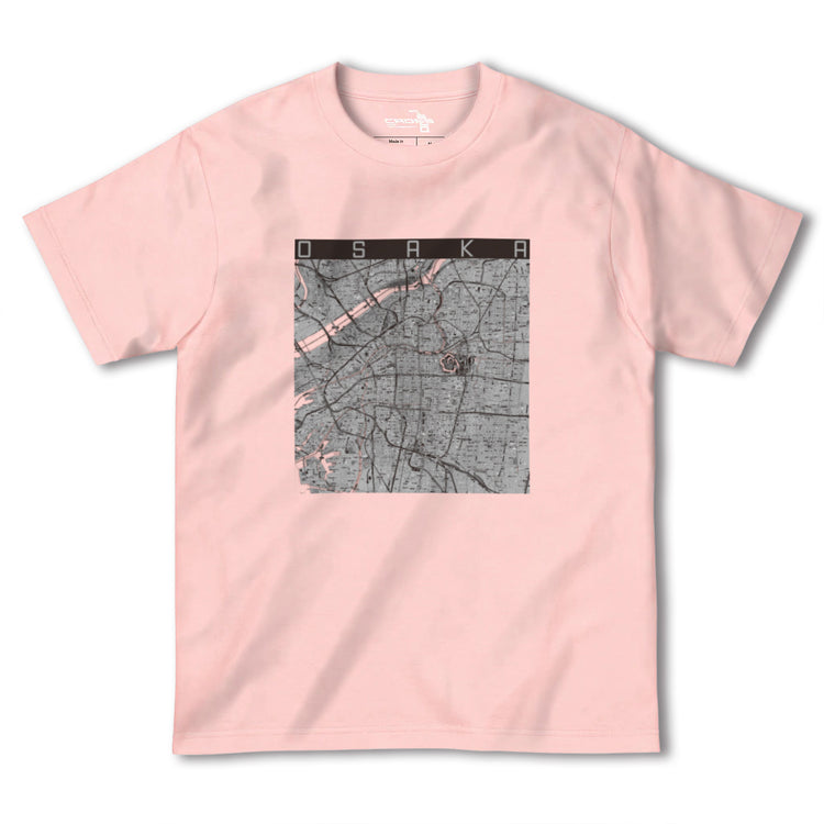 【大阪（大阪府）】地図柄ヘビーウェイトTシャツ