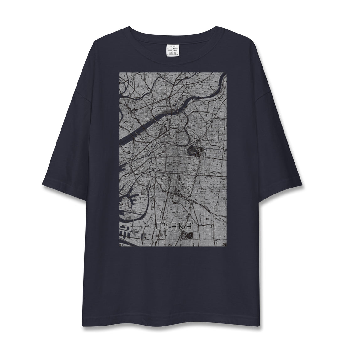 【大阪（大阪府）】地図柄ビッグシルエットTシャツ