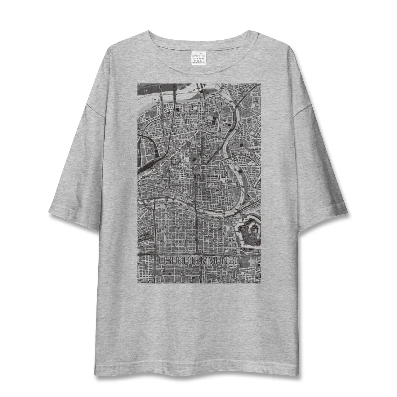 【大阪天満宮（大阪府）】地図柄ビッグシルエットTシャツ