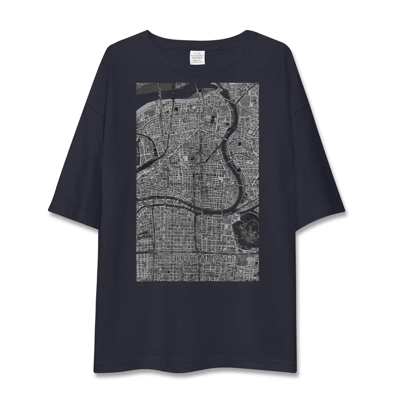 【大阪天満宮（大阪府）】地図柄ビッグシルエットTシャツ