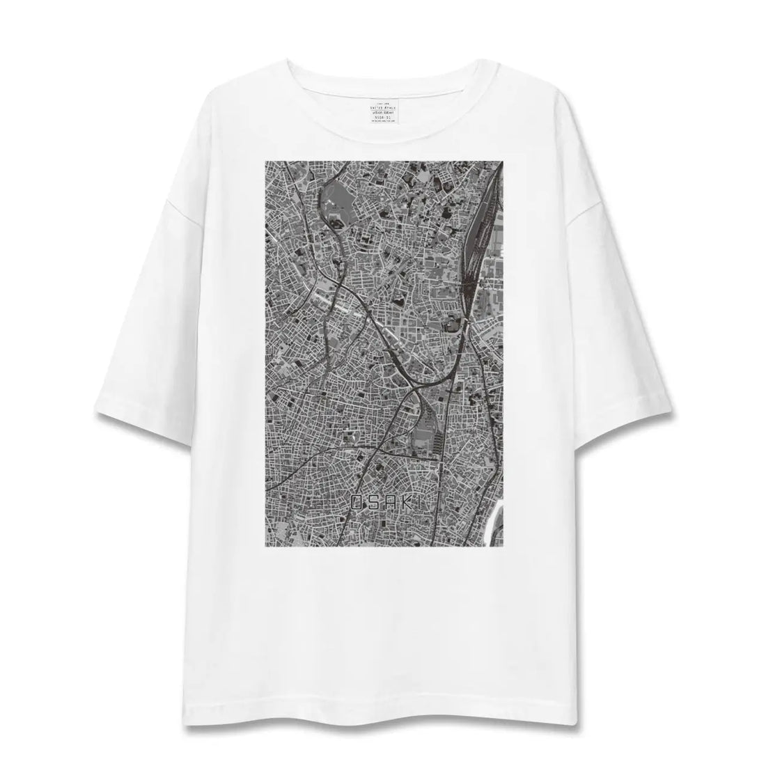 【大崎(東京都)】地図柄ビッグシルエットTシャツ