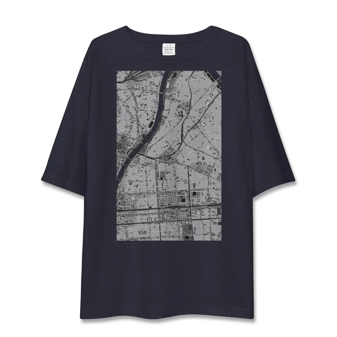 【押上（東京都）】地図柄ビッグシルエットTシャツ