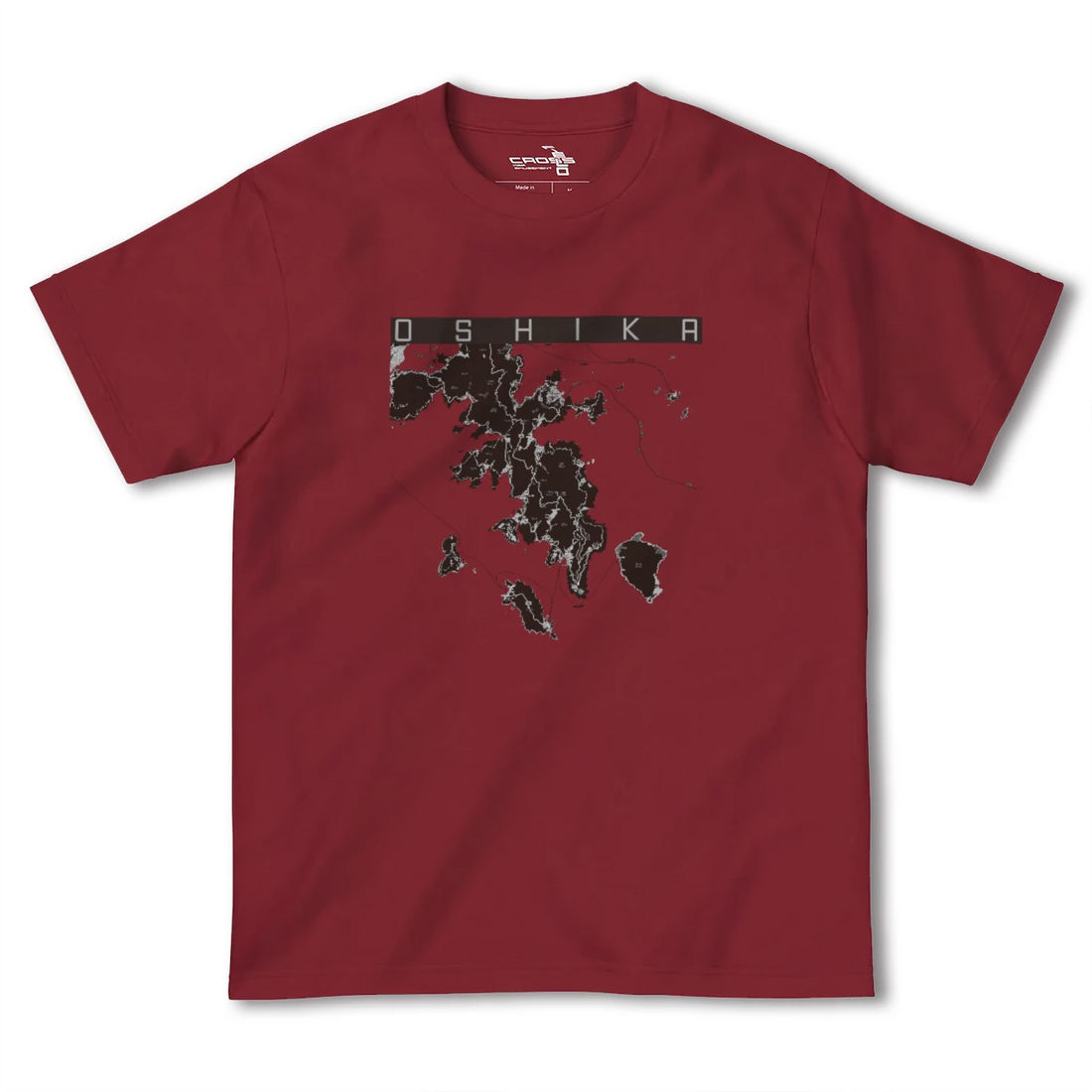 【牡鹿(宮城県)】地図柄ヘビーウェイトTシャツ
