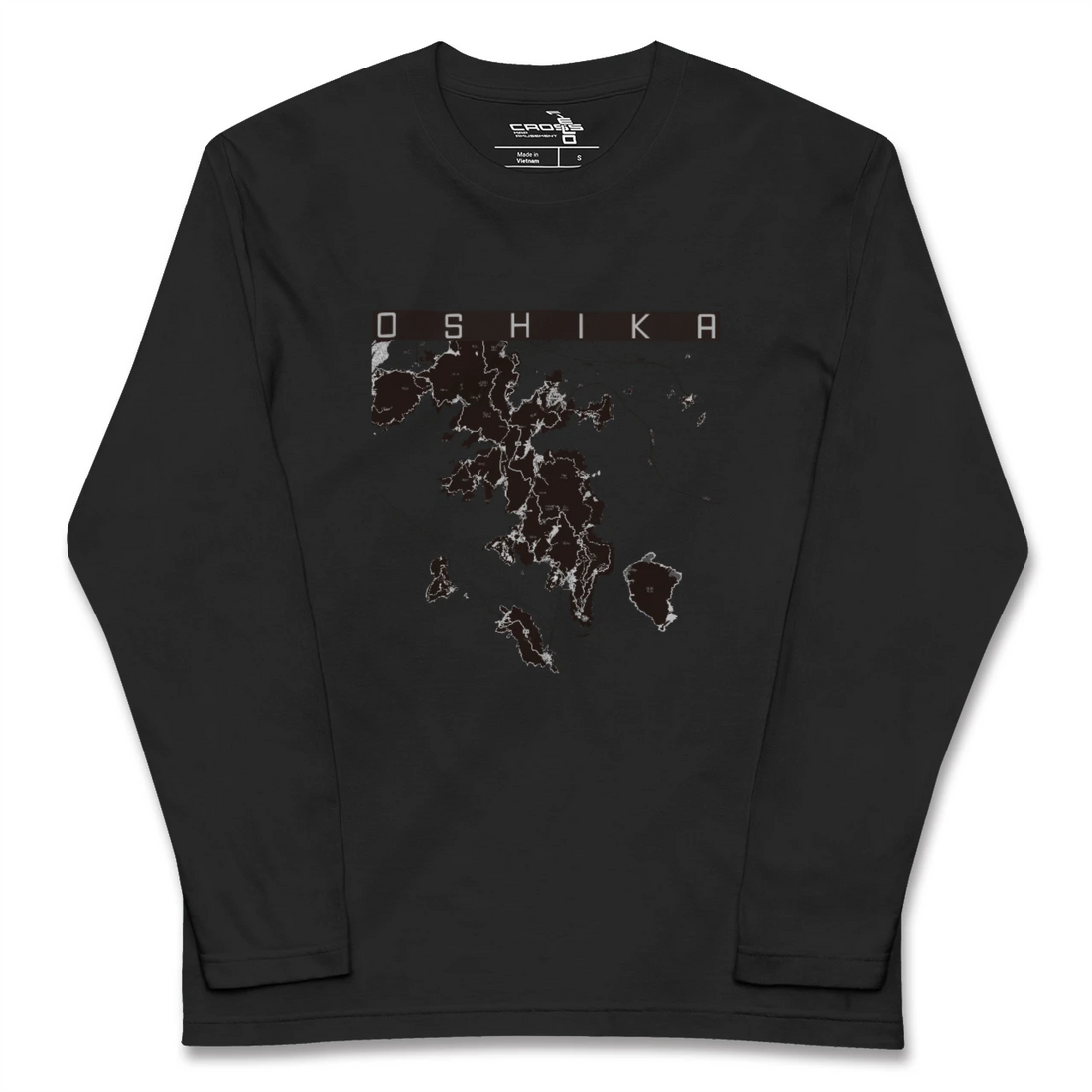 【牡鹿(宮城県)】地図柄ロングスリーブTシャツ