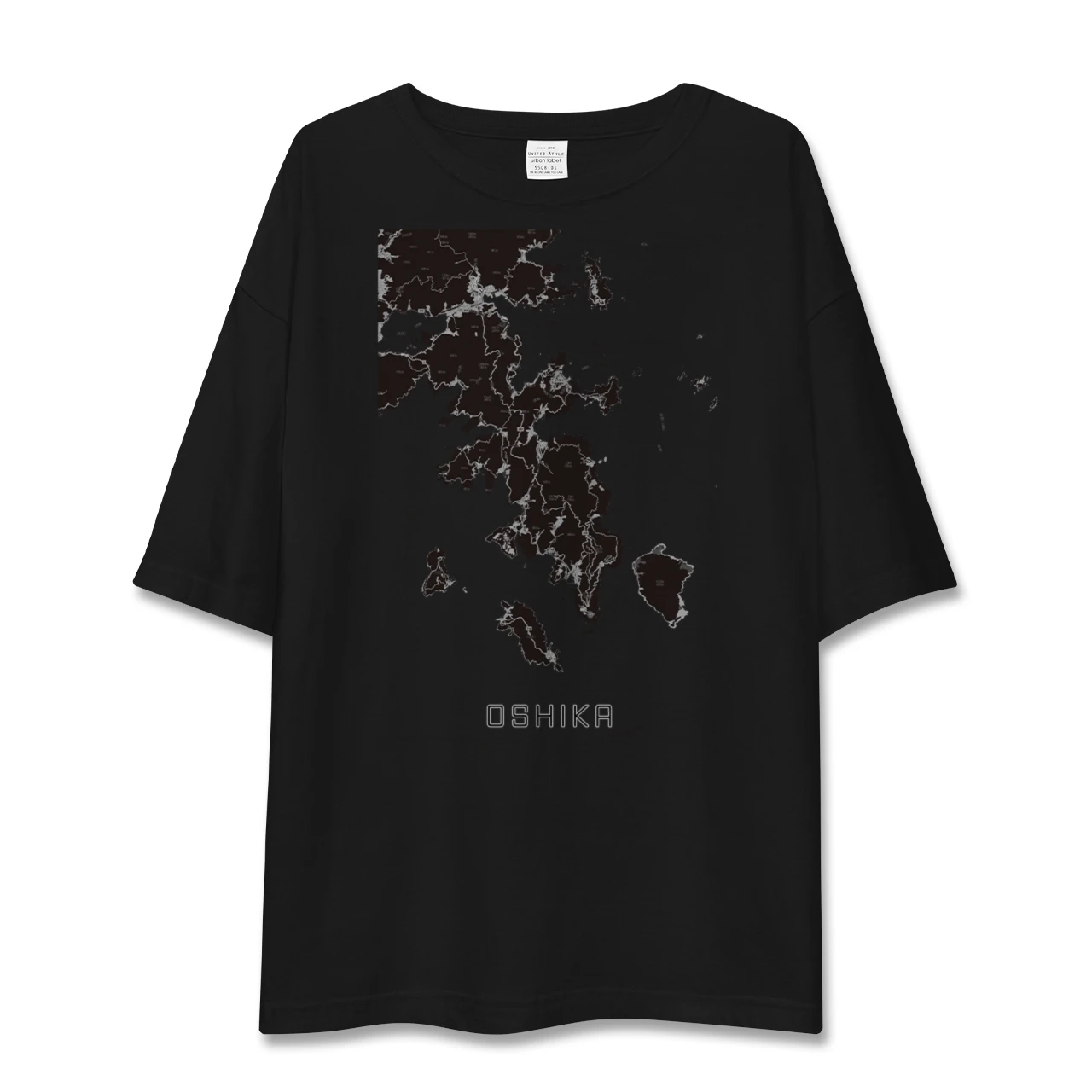 【牡鹿（宮城県）】地図柄ビッグシルエットTシャツ