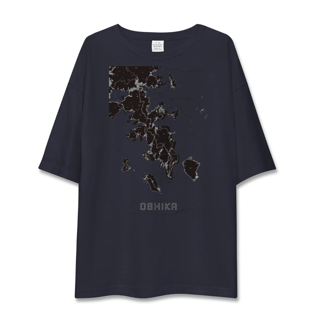【牡鹿（宮城県）】地図柄ビッグシルエットTシャツ