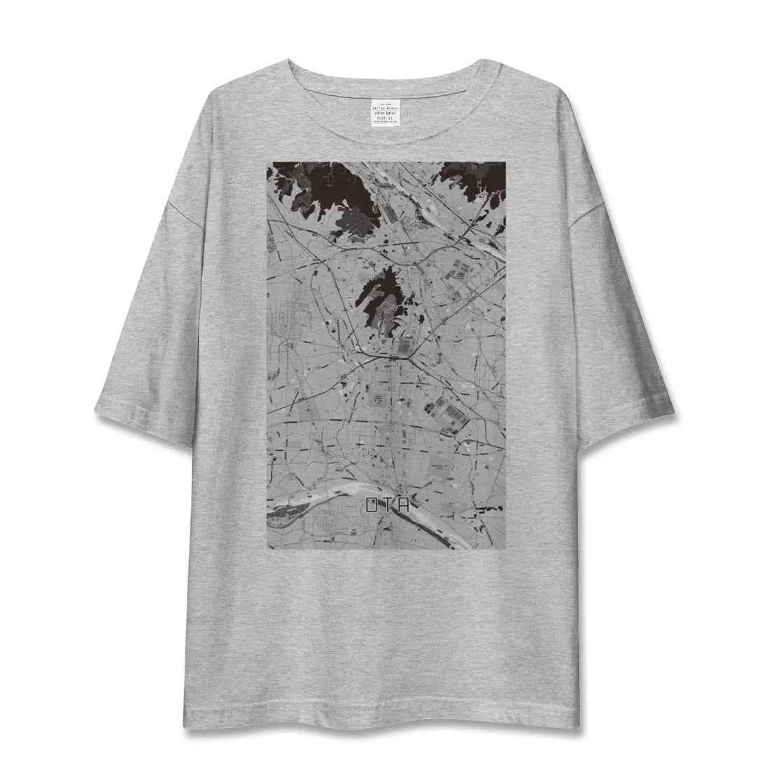【太田(群馬県)】地図柄ビッグシルエットTシャツ