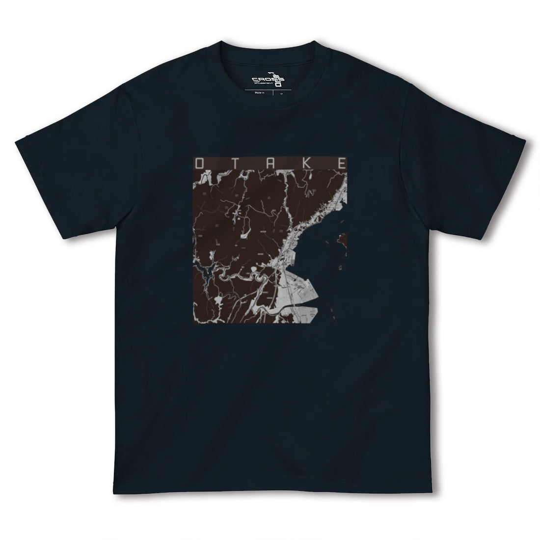 【大竹（広島県）】地図柄ヘビーウェイトTシャツ