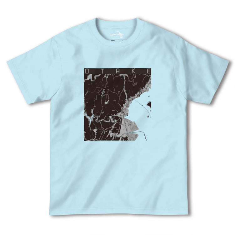 【大竹（広島県）】地図柄ヘビーウェイトTシャツ
