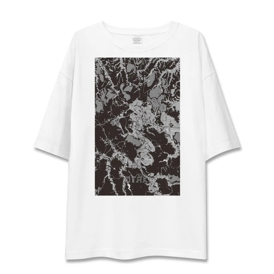 【大多喜(千葉県)】地図柄ビッグシルエットTシャツ