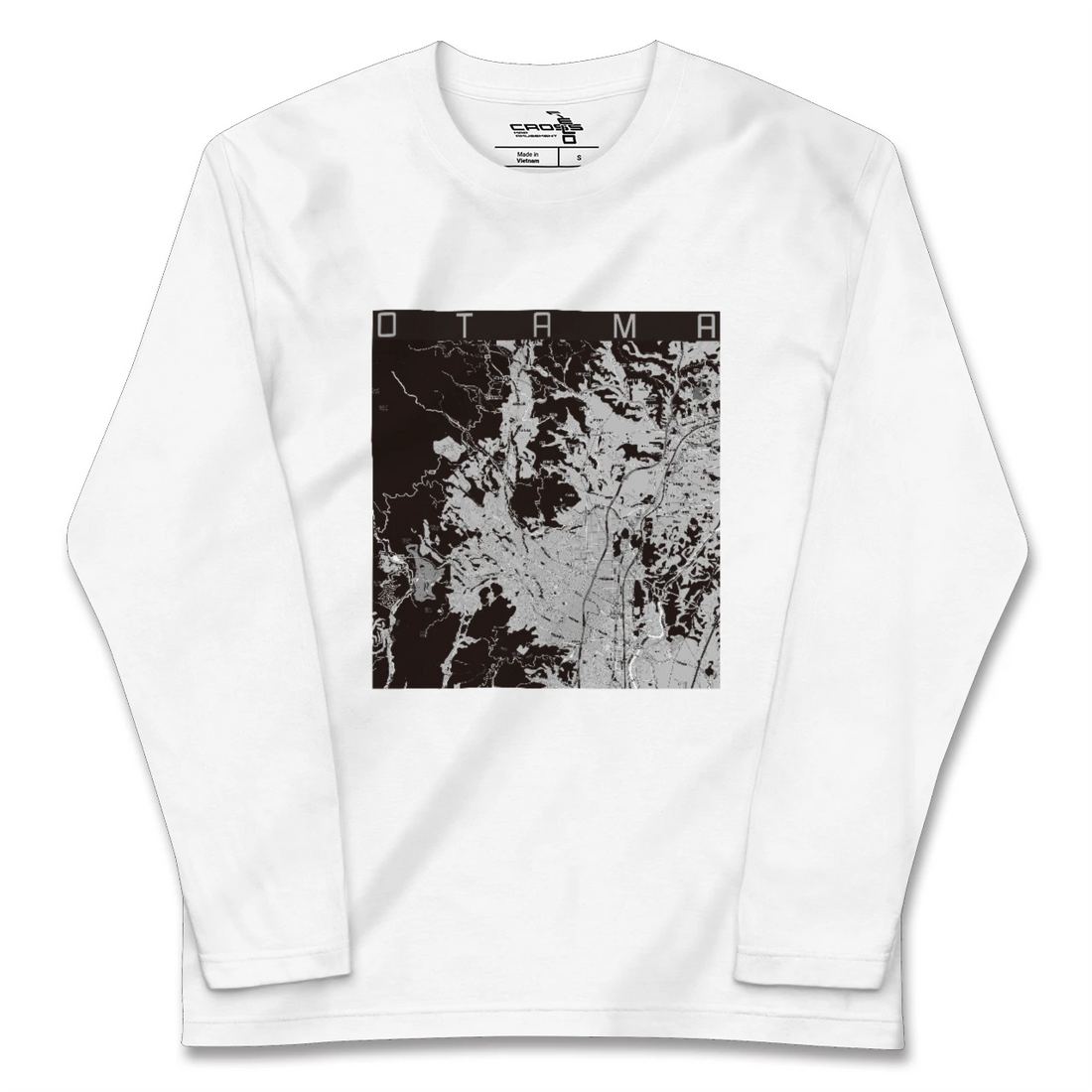 【大玉(福島県)】地図柄ロングスリーブTシャツ