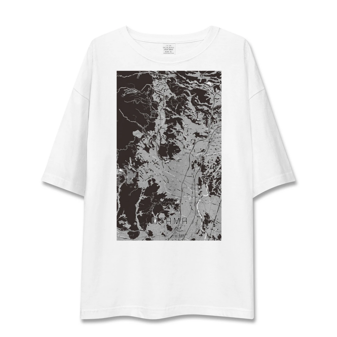 【大玉(福島県)】地図柄ビッグシルエットTシャツ