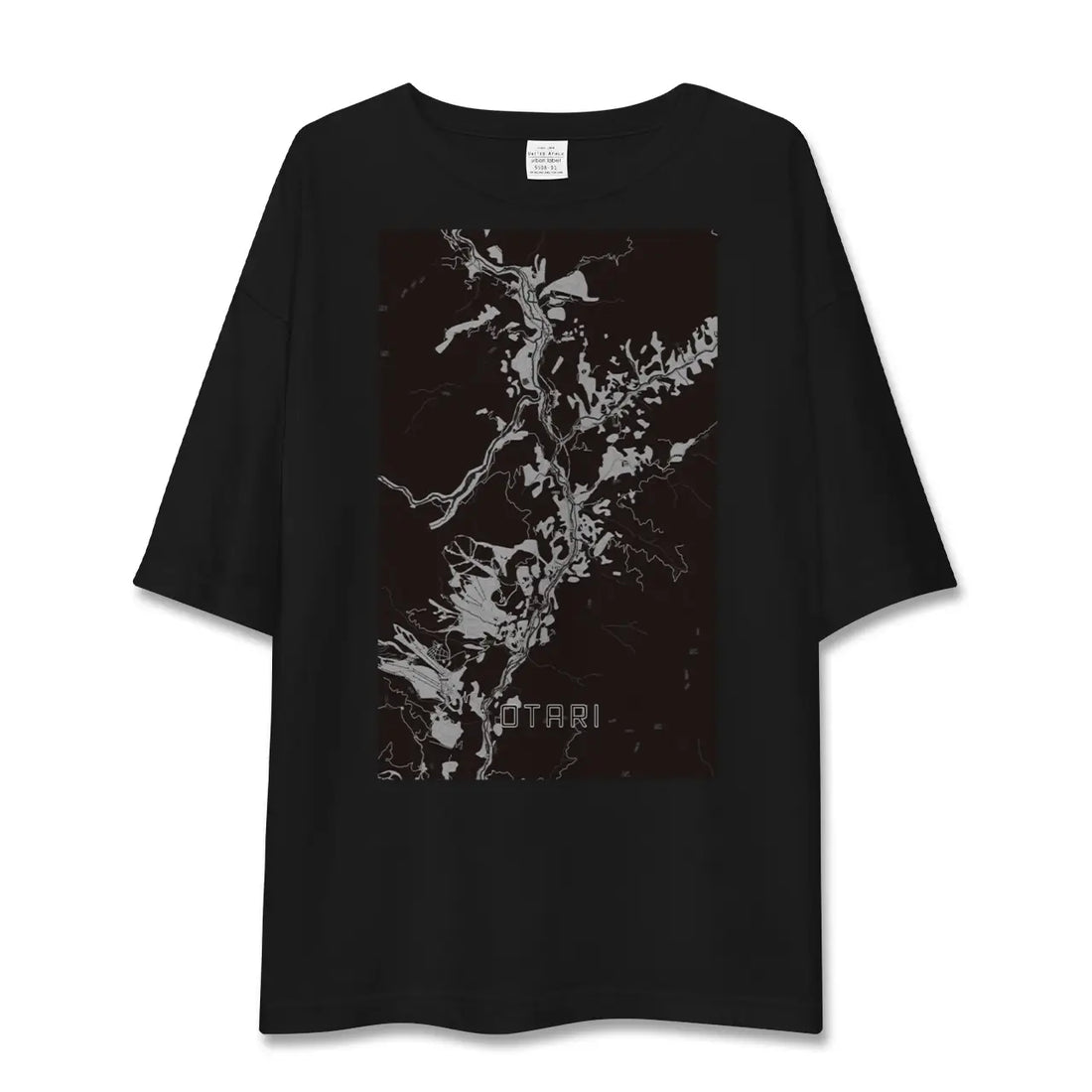 【小谷（長野県）】地図柄ビッグシルエットTシャツ