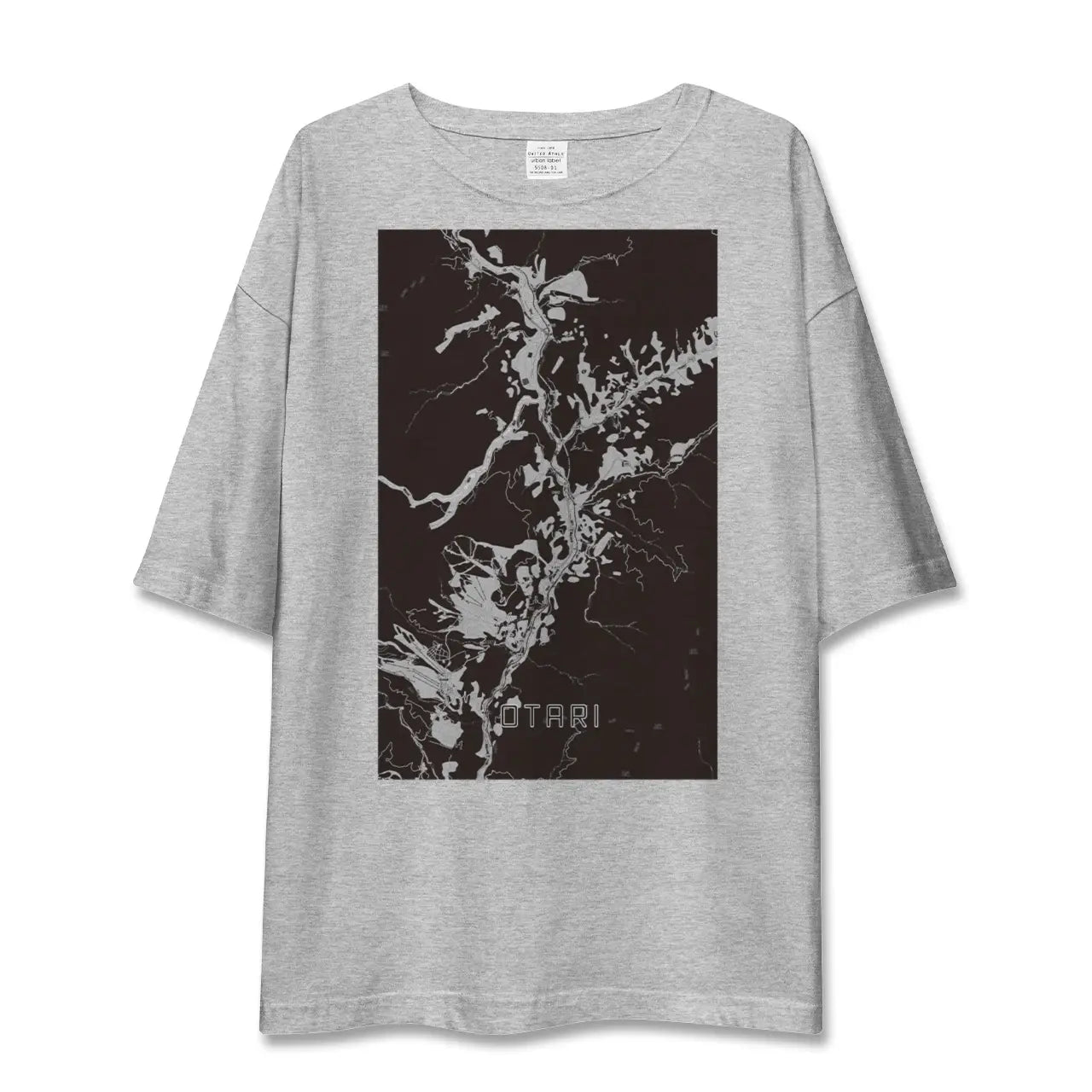 【小谷（長野県）】地図柄ビッグシルエットTシャツ