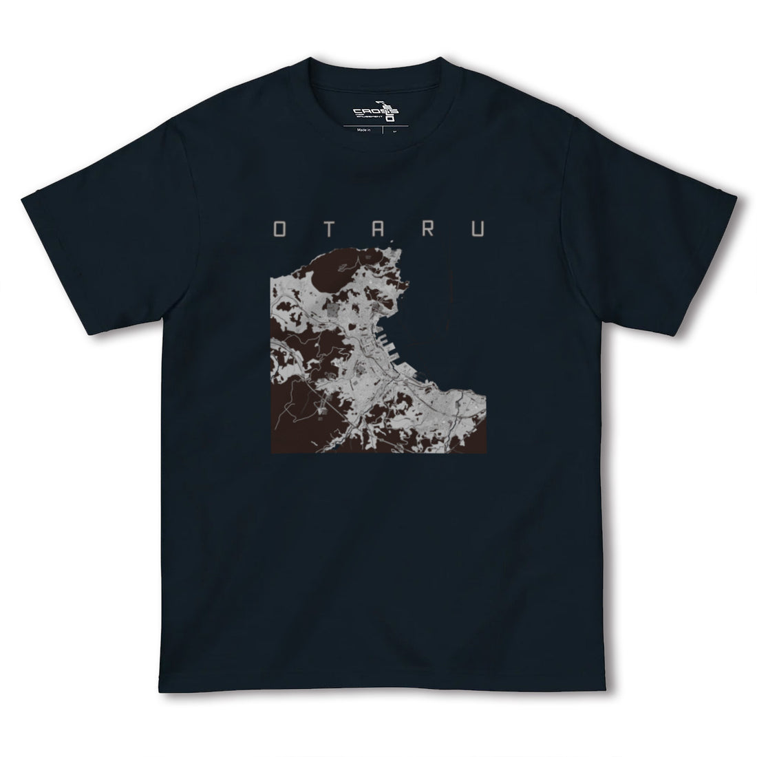 【小樽(北海道)】地図柄ヘビーウェイトTシャツ