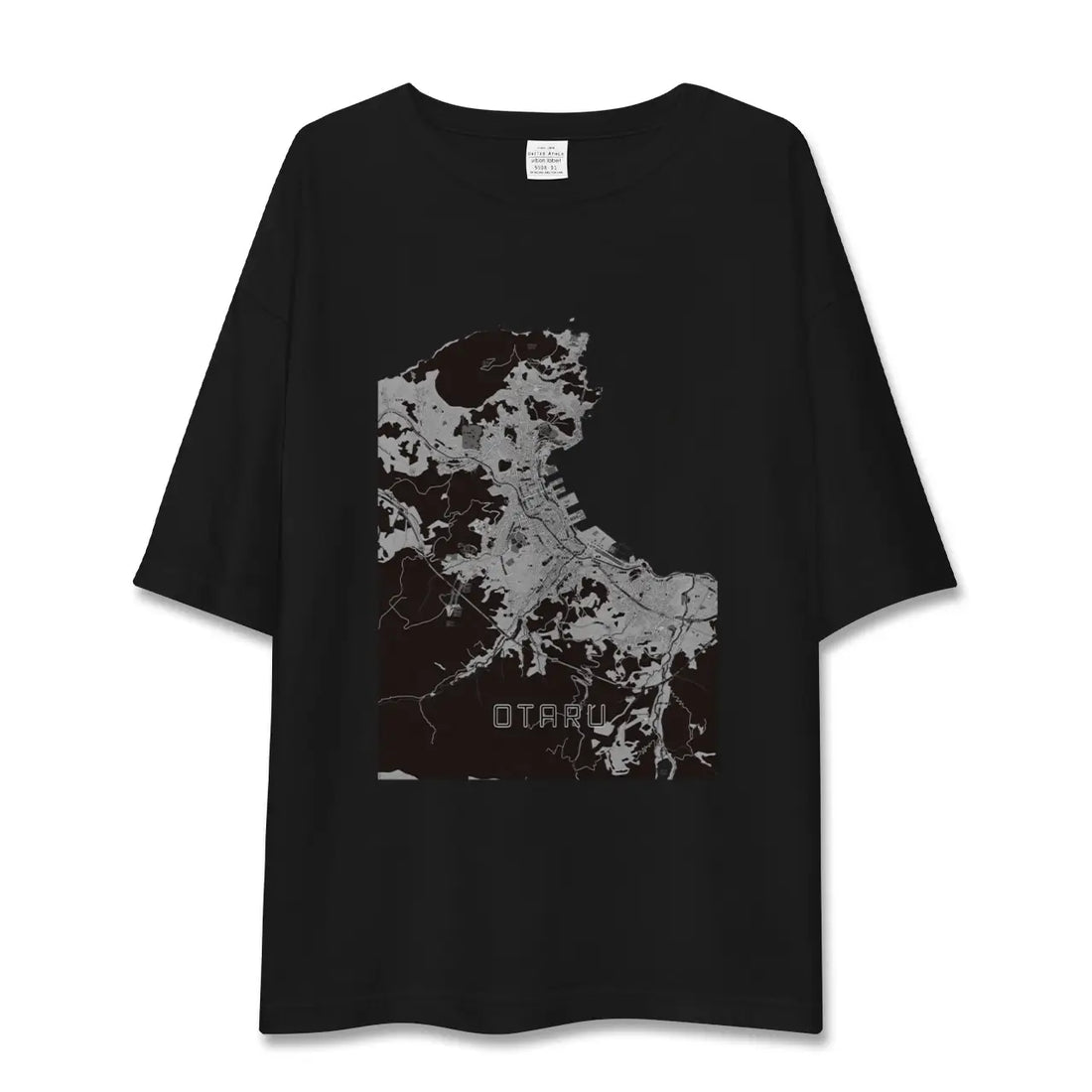 【小樽（北海道）】地図柄ビッグシルエットTシャツ