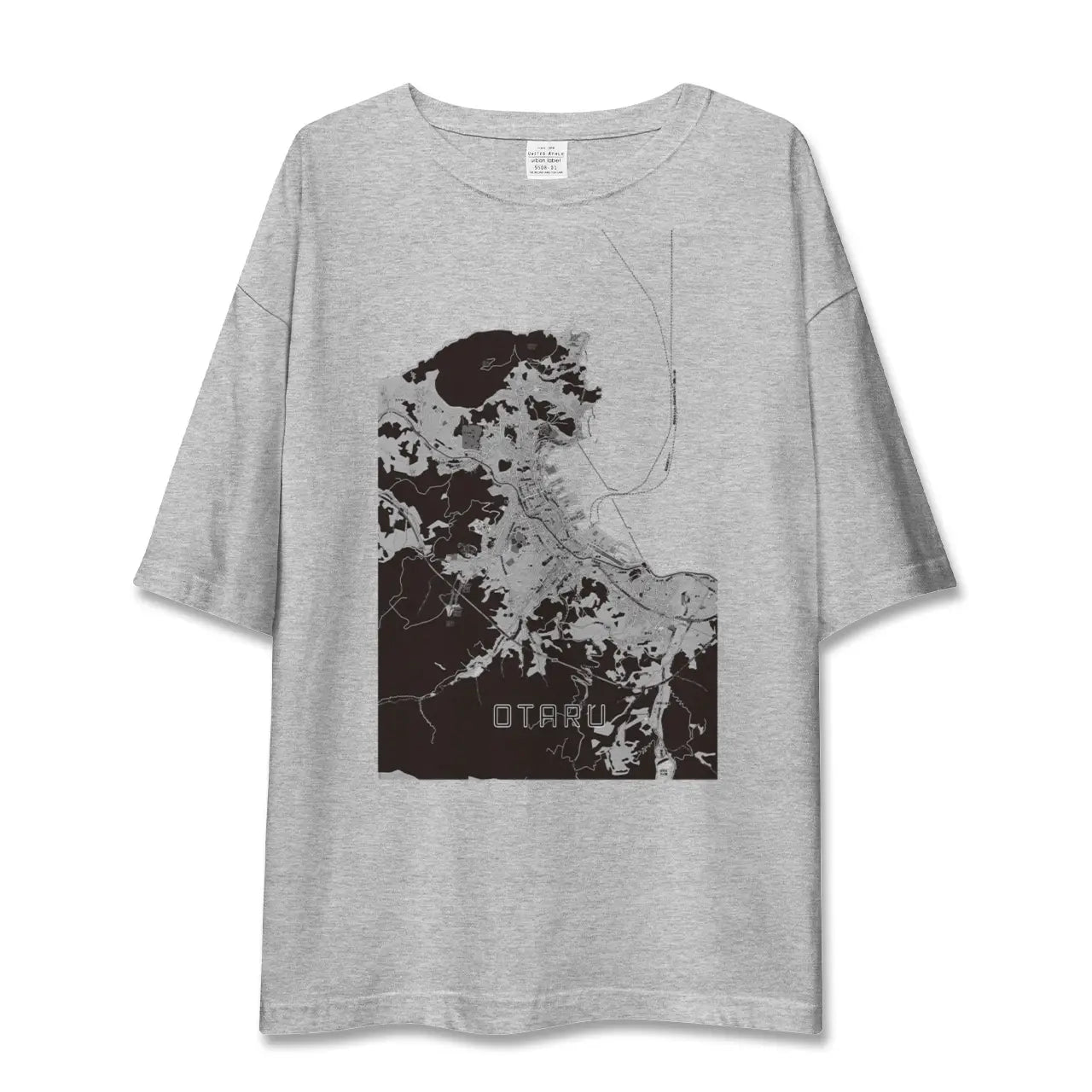 【小樽（北海道）】地図柄ビッグシルエットTシャツ